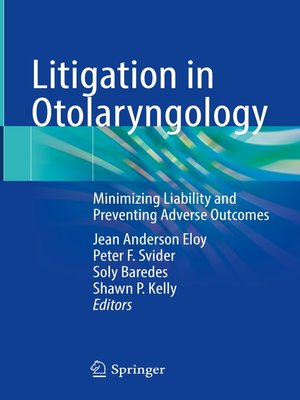cover image of Litigation in Otolaryngology